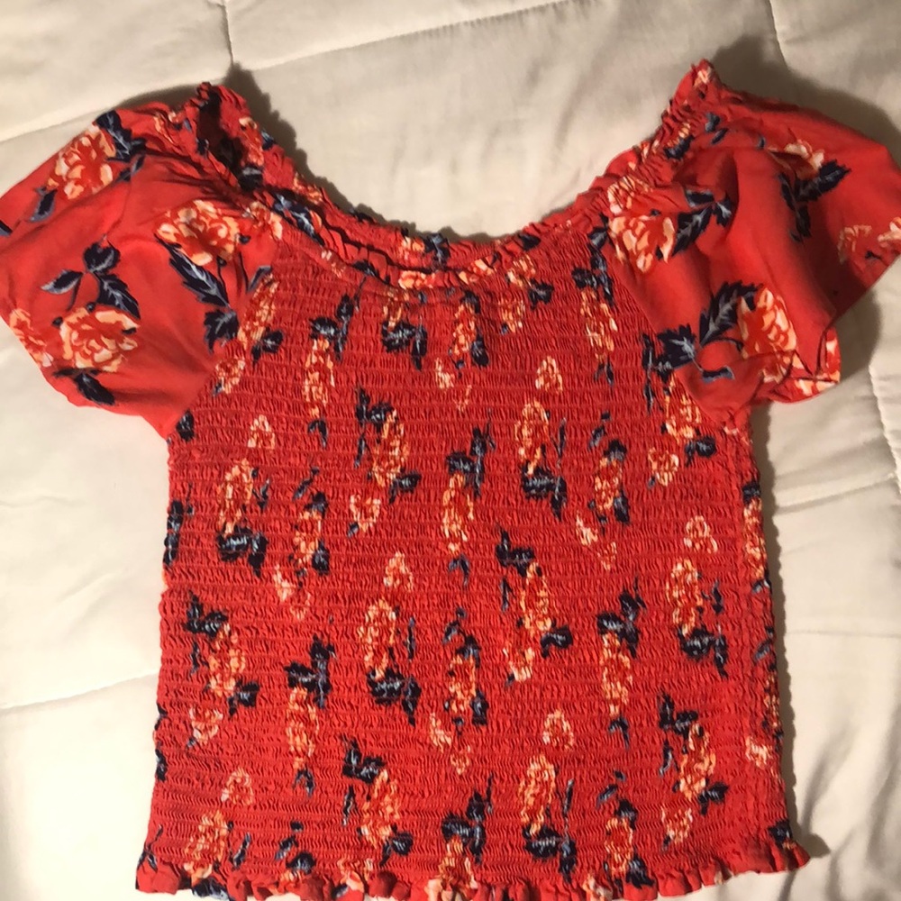 Justice off the shoulder blouse